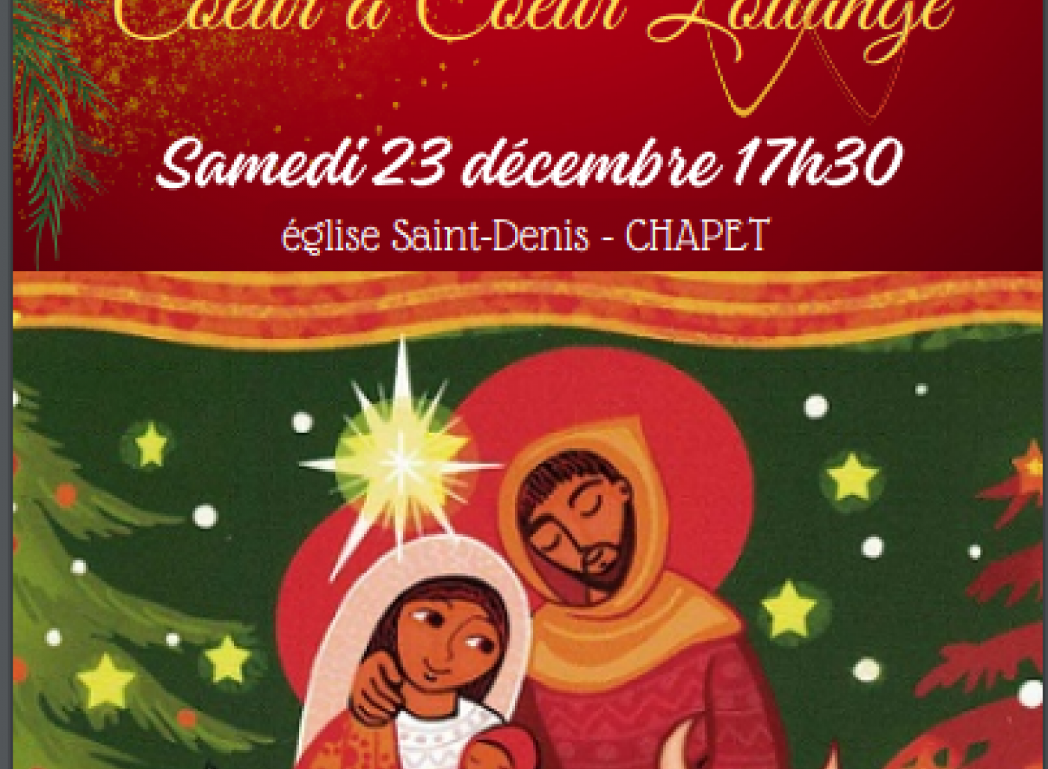 Affiche du concert Chantons Noël